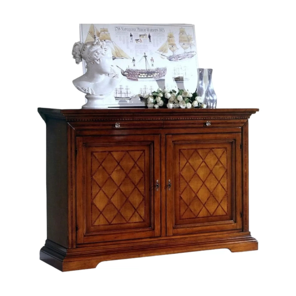 Madia credenza 2 porte arte povera in legno l.160 p.53 h. 115 - Mobili 2G