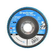 10 Dischi Lamellari Zirconio 115mm P80 per Acciaio INOX Metallo, Dischi Abrasivi, Disco Lamellare Breckner Germany
