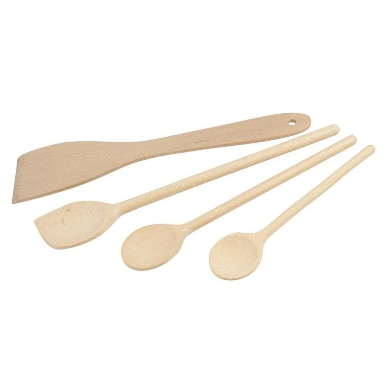 Set 4 utensili cucina in legno