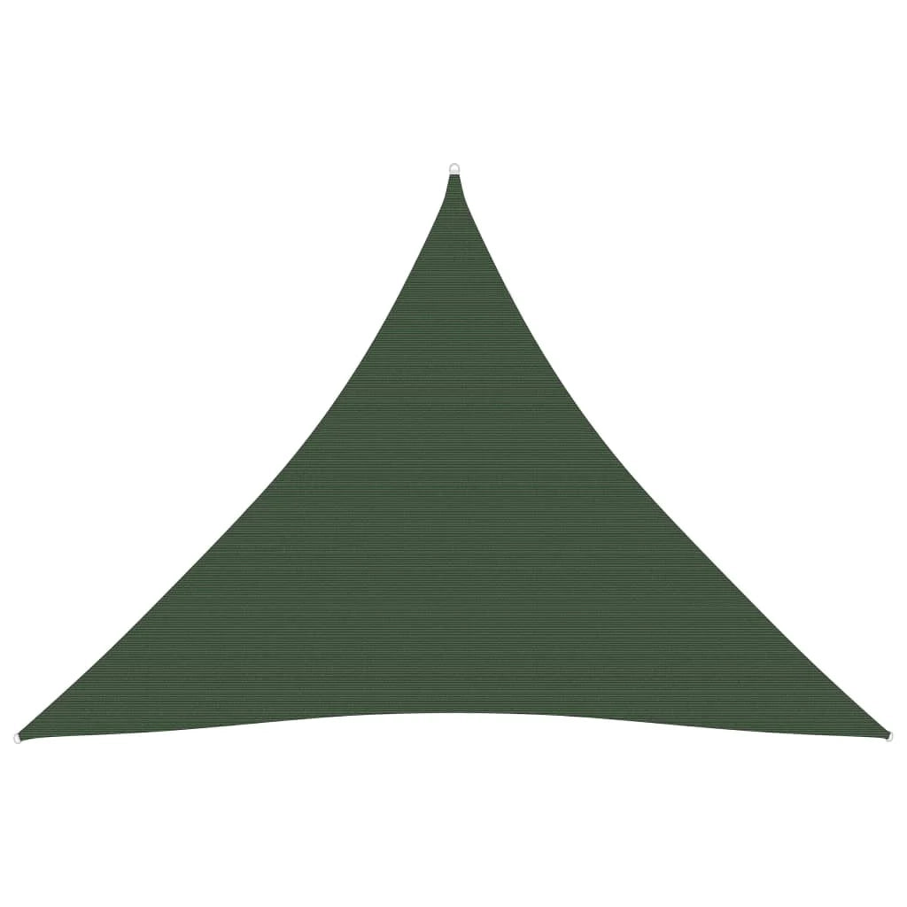 Vela ombreggiante/ombrellone 160 g/m² 4,5 x 4,5 x 4,5 m HDPE verde scuro 02_0009430