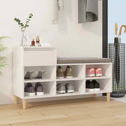 Scarpiera Bianca 102x36x60 cm in Legno Multistrato 821204