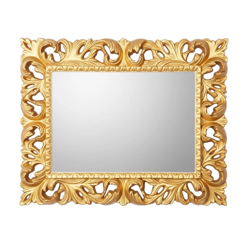 Specchiera Madrid con decoro in stile barocco oro