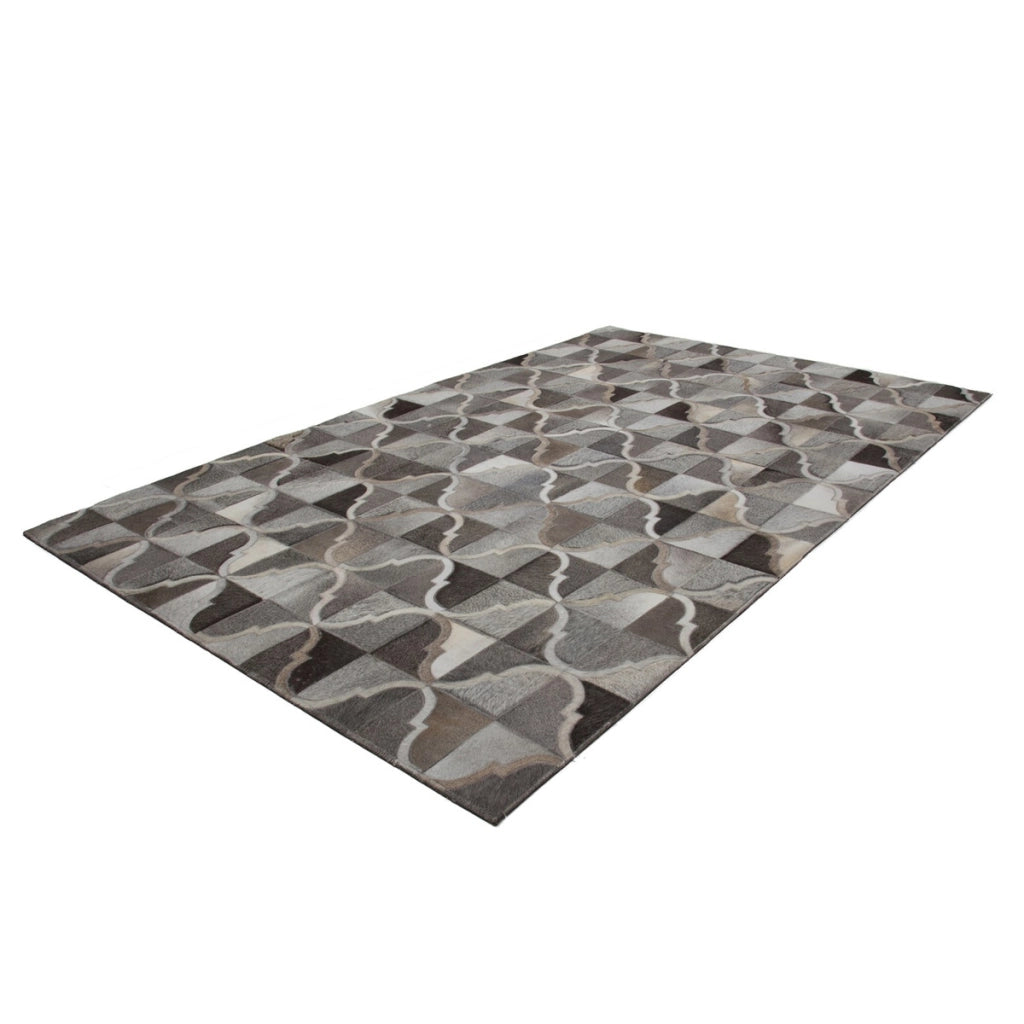 Tappeto in pelle Eclipse 300 grigio 160x230 cm