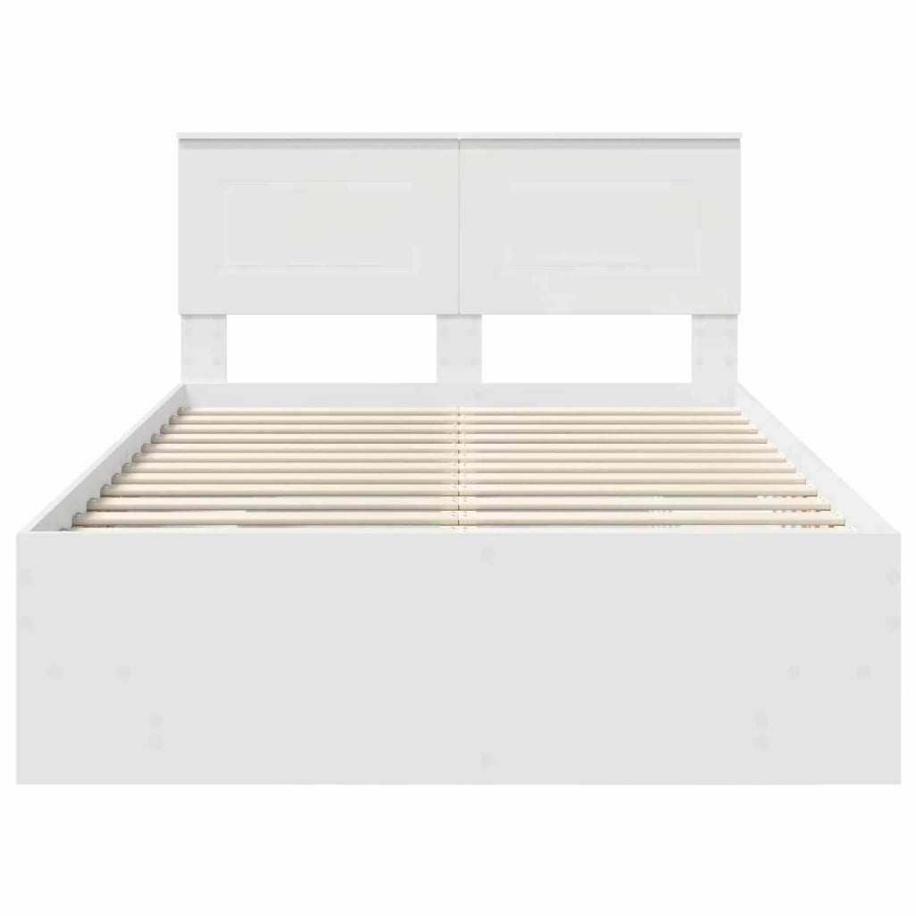 Struttura del letto Bianco 120 x 123 cm Legno multistrato 3408872