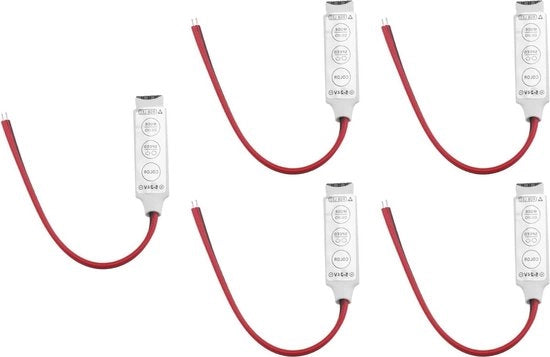 Regolatore di Luminosità Mini 4 Pin RGB RGBW - 3 Tasti Regolabili - 12v a 24v - Adatto per Strisce di Luce RGB.