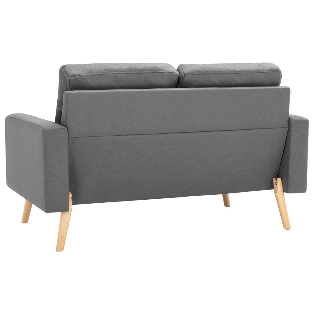 Divano a 2 Posti-Sofa 2 Posti Grigio Chiaro in Tessuto 158509