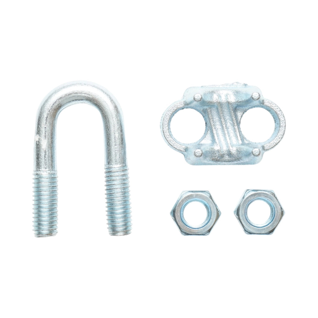 Morsetto zincato DIN 741-19 per cavo da 19 mm Breckner Germany