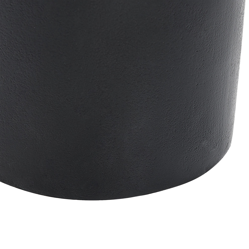 Tavolino in metallo oro e nero 36 cm fatto a mano forma geometrica stile moderno soggiorno camera da letto