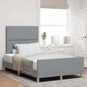 Struttura del letto Grigio chiaro 120 x 190 cm Tessuto