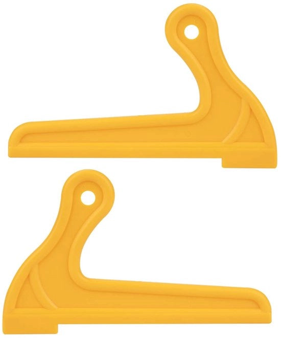 Accessori per lavorazione del legno Ergonomici - Forma V con aperture - 2 pezzi - Materiale ABS - Sicurezza - Lunghezza 20,5 cm