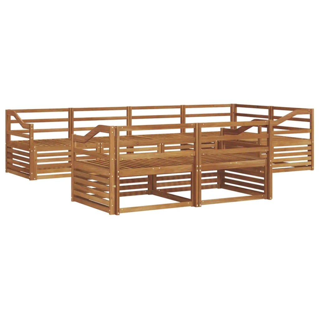 Set di divani da esterno 7 pcs Naturale 3373634