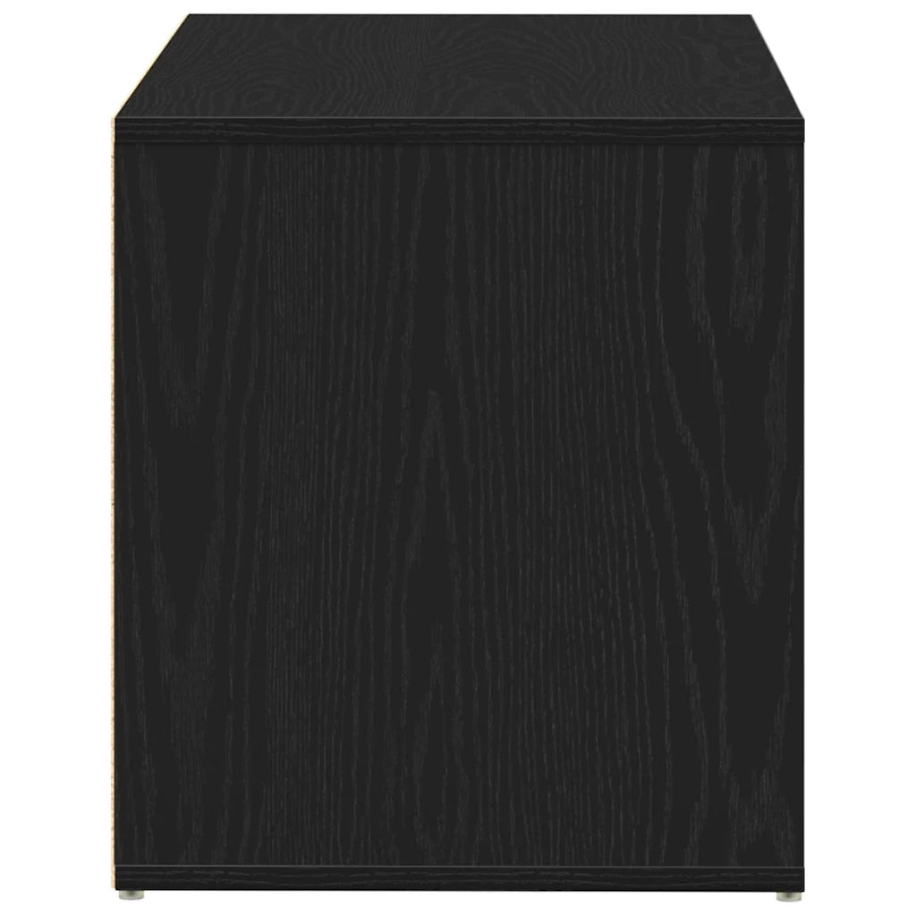 Panca per ingresso con cassetto Rovere Nero 80 x 40 x 45 cm 862701
