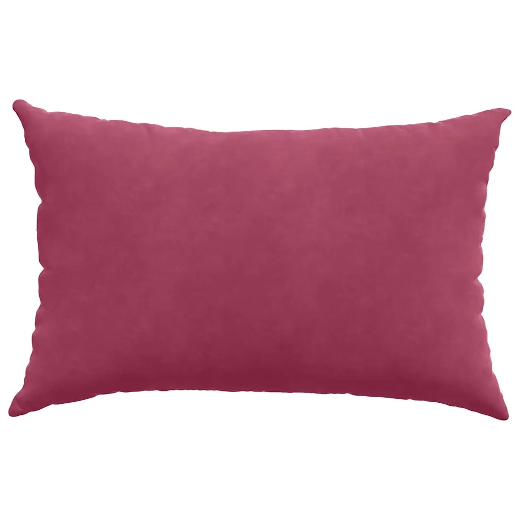 Cuscini da Divano 2 pcs Rosso Vino 60 x 40 cm Tessuto in Cords 42013675