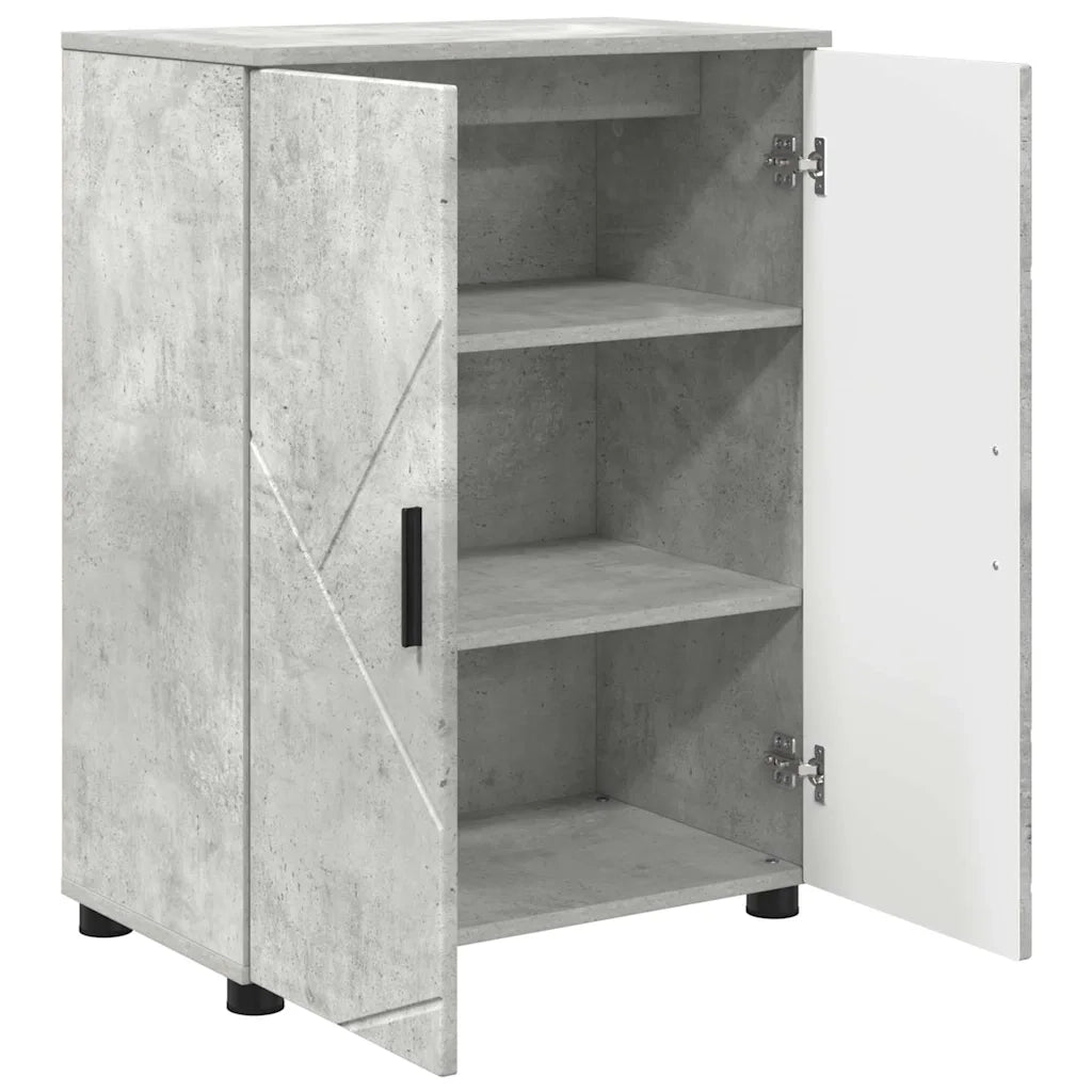 Mobile da Bagno Grigio cemento 60 x 35 x 80 cm 883307