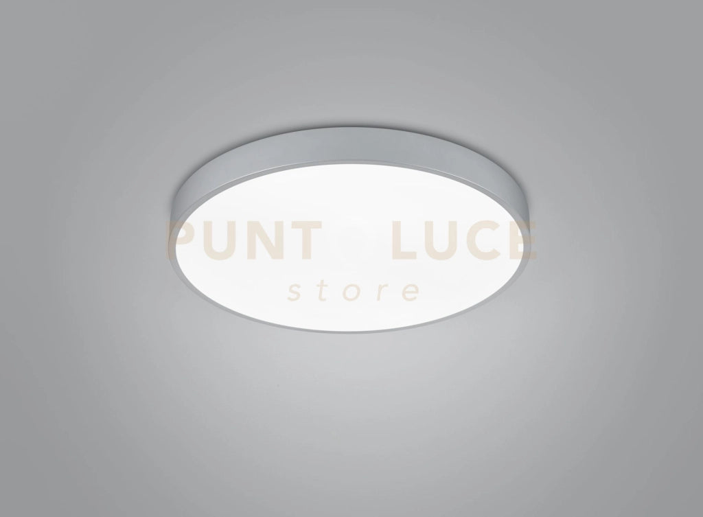 WACO PLAFONIERA LED 52,5W 6200lm, 2300+3000+4000K DIMMERABILE METALLO ALLUMINIO CON INTERRUTTORE PER VARIAZIONE TEMPERATURA DI COLORE LED D. 49CM