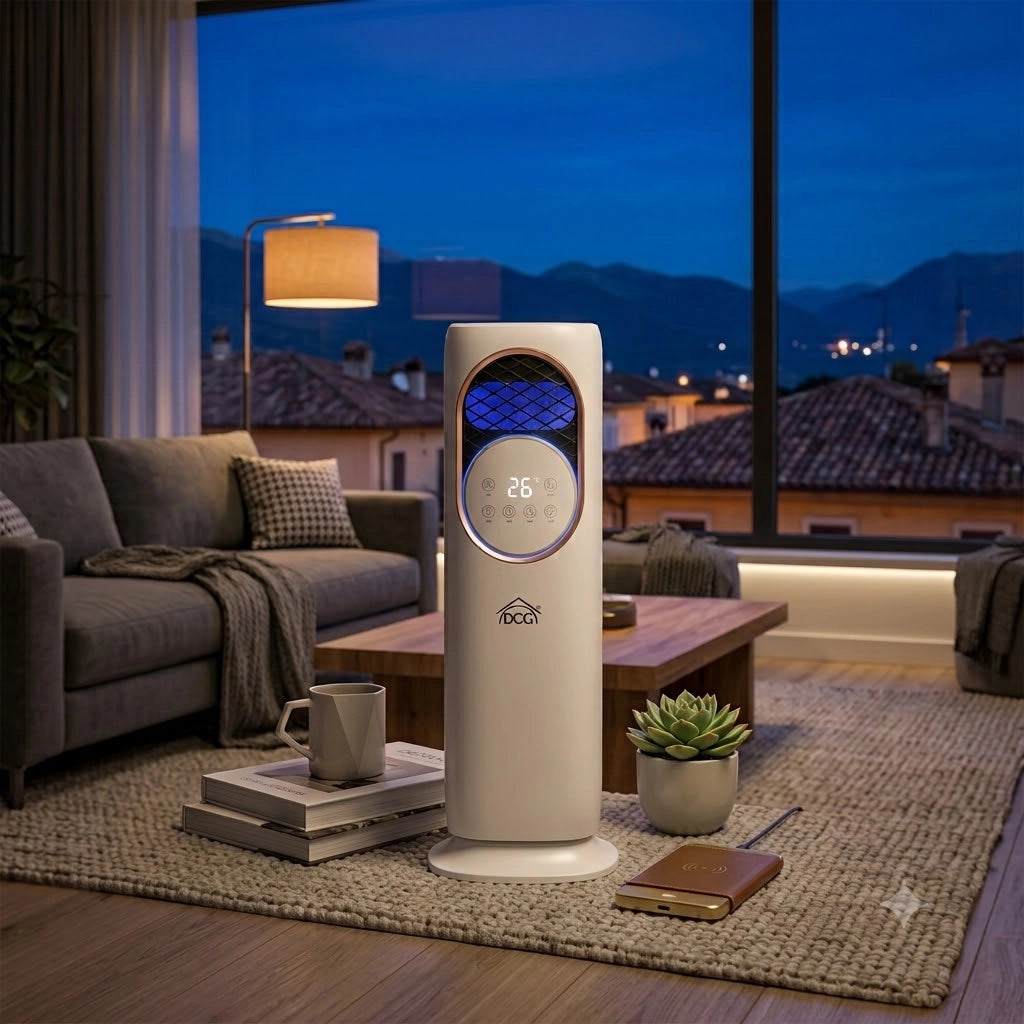 Ventilatore Nebulizzatore Senza Pale 3-in-1 Caldo e Freddo Veri80
