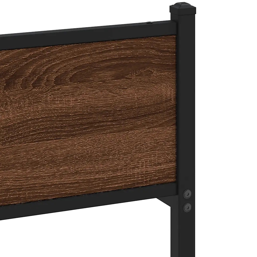 Giroletto senza Materasso Rovere Marrone 80x200cm in Truciolato 4017335