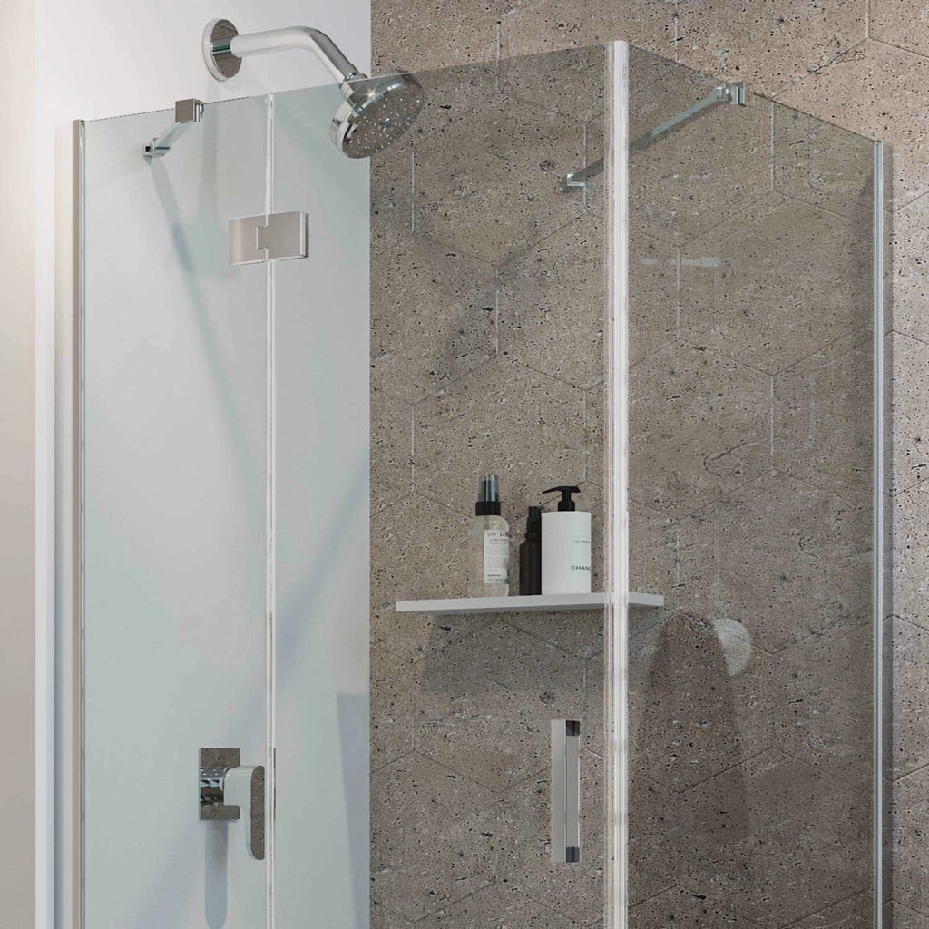 Box Doccia 70x60 CM H190 Trasparente con Easyclean mod. Flip Anta + Fisso