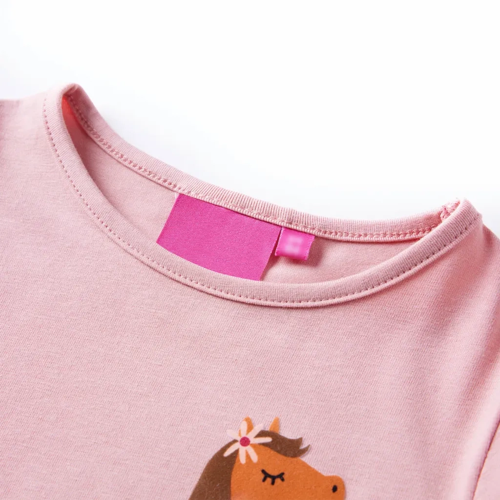 Maglietta per Bambini a Maniche Lunghe Rosa Chiaro 116 13631
