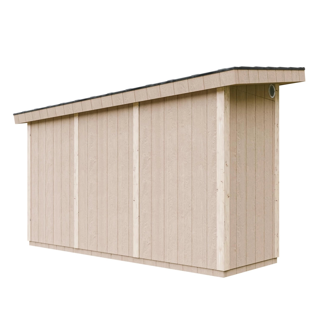Casetta da Giardino di QUALIT? PREMIUM 4,3m?²-L161xW411cm - TIMBELA M902A-TERRA BROWN
