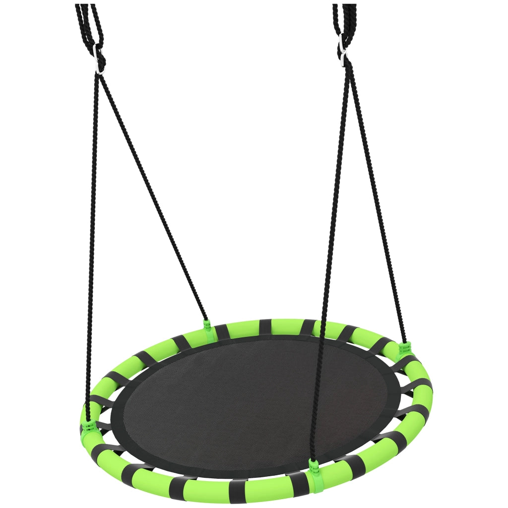 Altalena da giardino per bambini ¨C zephmum ¨C nero e verde ?100x180 cm