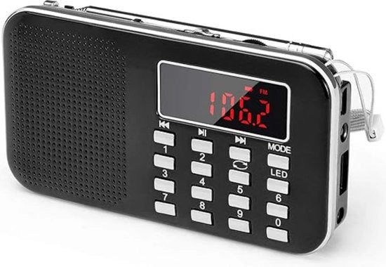 Radio di Emergenza - Pacchetto di Emergenza - Radio a Batteria - Radio per Sopravvivenza - Radio per Siti di Guerra - Radio per Disastri - Nero - Kit di Emergenza