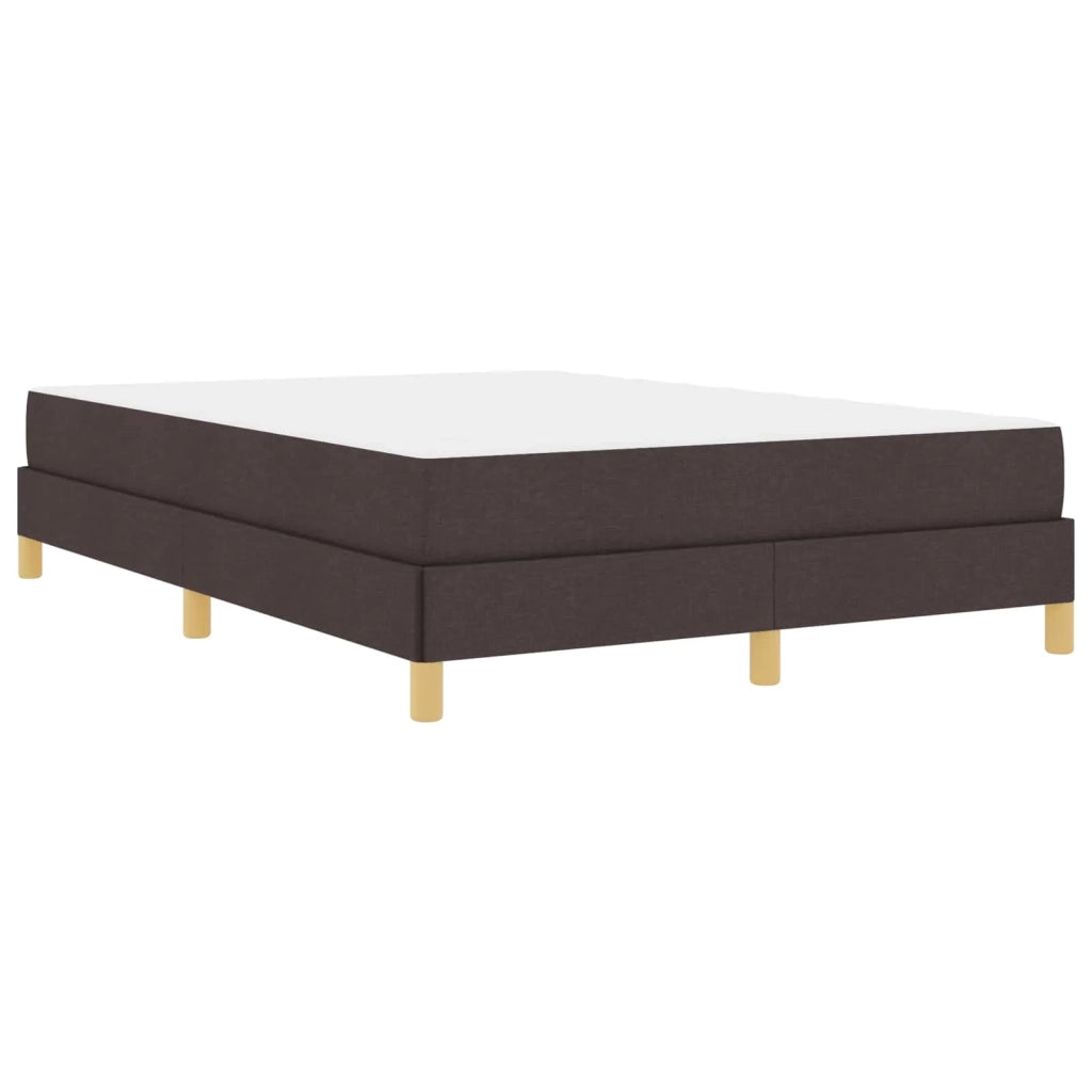 Letto a molle con materasso Marrone Scuro 140 x 190 cm Tessuto 3398566