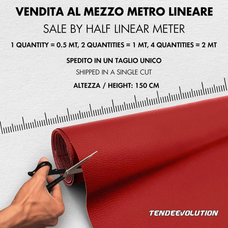 Ecopelle di Alta Qualità Made in Italy, Colore Bianco 6 - Tessuto per Rivestimento e Tappezzeria - Vendita al Mezzo Metro