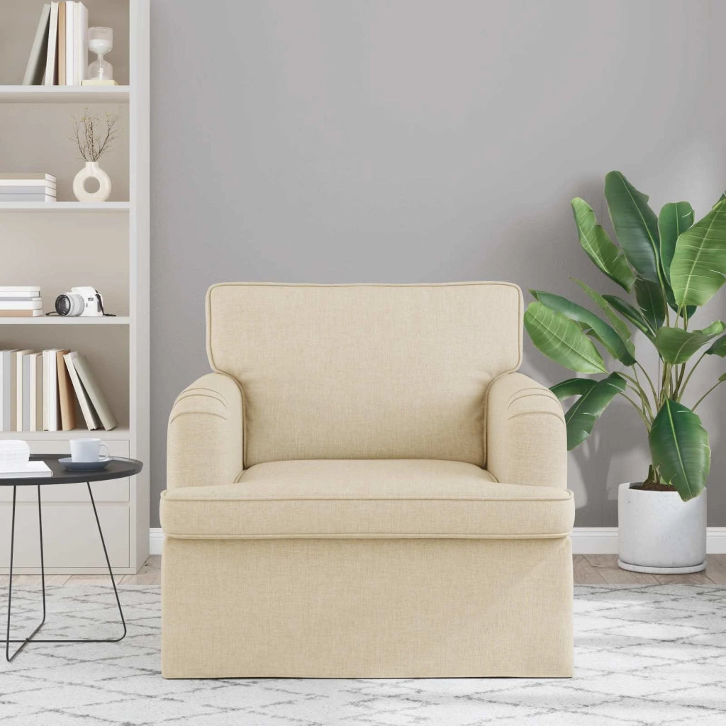 Divano Crema 84 x 80 x 85 cm Tessuto