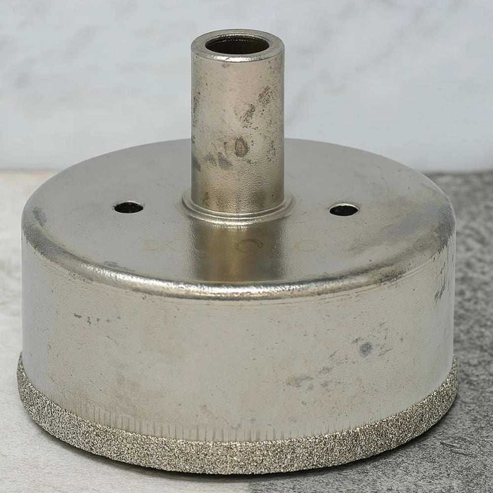 Foretto diamantato ad umido trapano avvitatore attacco a stelo diametro 10mm *** misura 55 mm, confezione 1