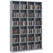 Libreria per CD e DVD in legno ¨C zephmum ¨C 89x130.5 cm grigio
