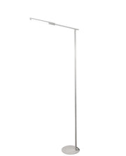Ideal - Piantana a Led Bianca orientabile in metallo H.130 cm Fabas Luce - Luce led 10W integrata CCT (3000K 4000K 5000K 6000K)