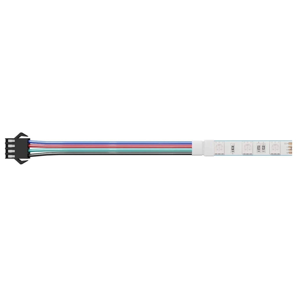 Set di 4 moderne strisce LED flessibili per illuminazione interna 150 x 1 cm atmosfera multicolore in rame nero 02_0056356