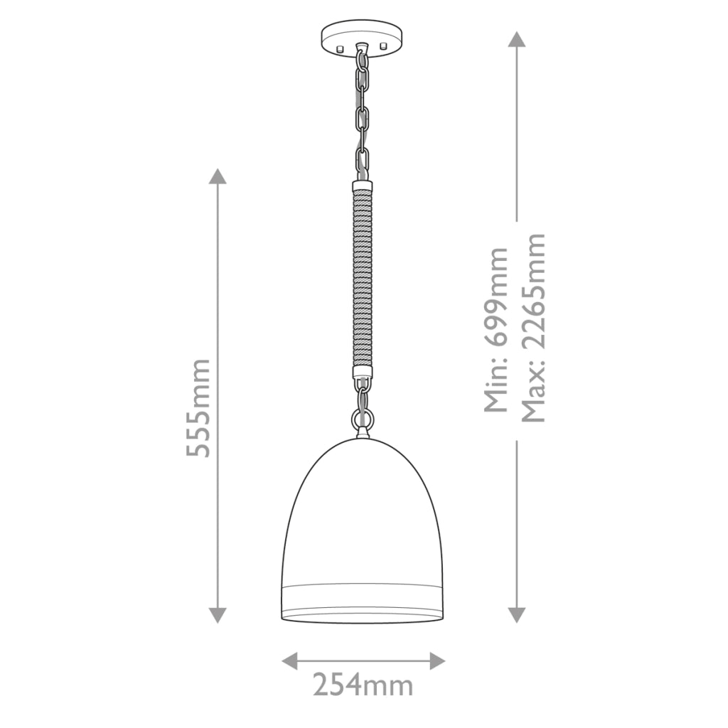 Lampada a sospensione Hinkley Nash ottone ceramica E27