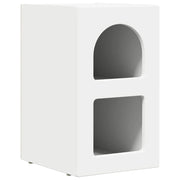 Comodino | Armadio da Notte | Mobiletto da notte Bianco 29.5 x 35 x 50 cm Legno multistrato