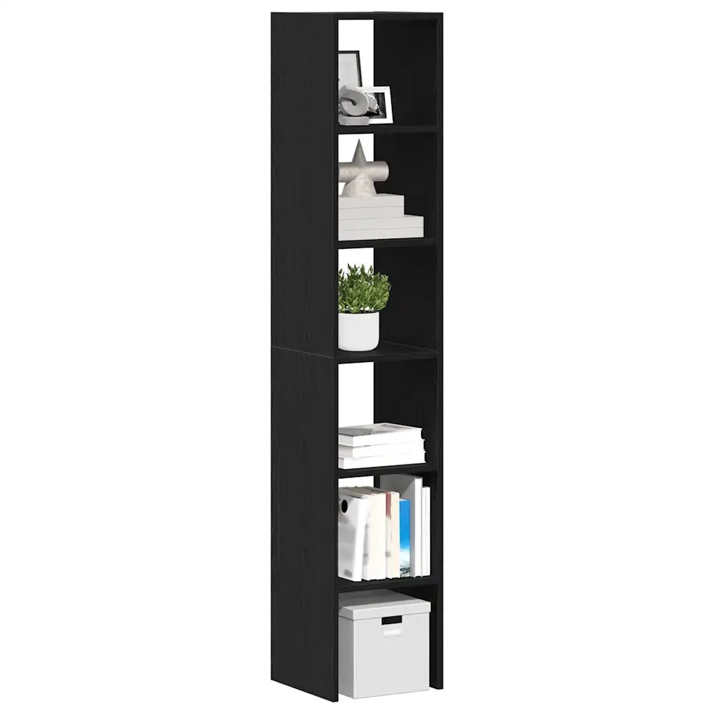 Librerie 2 pz Impilabili Rovere Nero 30x30x80 cm in Truciolato 858806