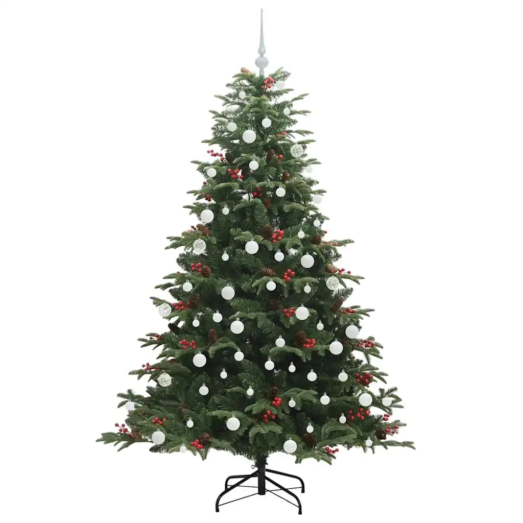 Albero di Natale artificiale con 300 LED Verde 180 cm 3395553