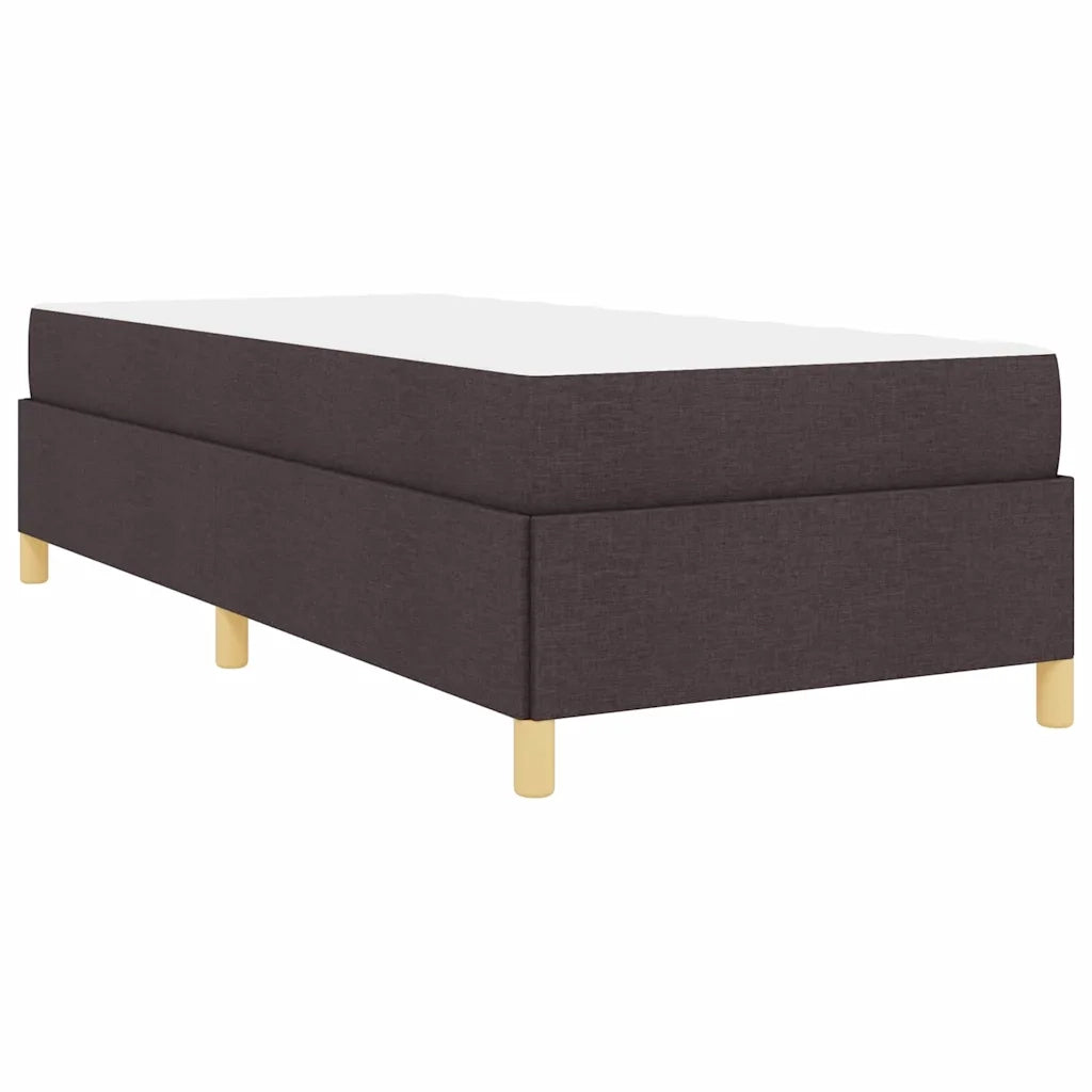 Letto singolo | Letto per adulti | Struttura del letto Marrone Scuro 90 x 190 cm Tessuto