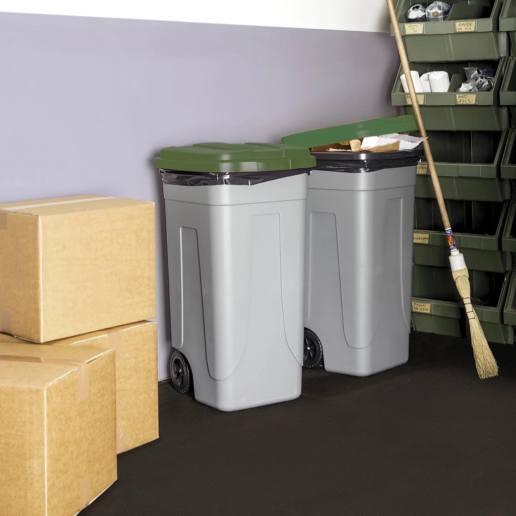 Bidone per Rifiuti 80 l Colore Verde