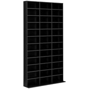 Libreria per CD DVD ¨C Xylo ¨C 36 scomparti ripiani regolabili nero 102x23,5x195cm