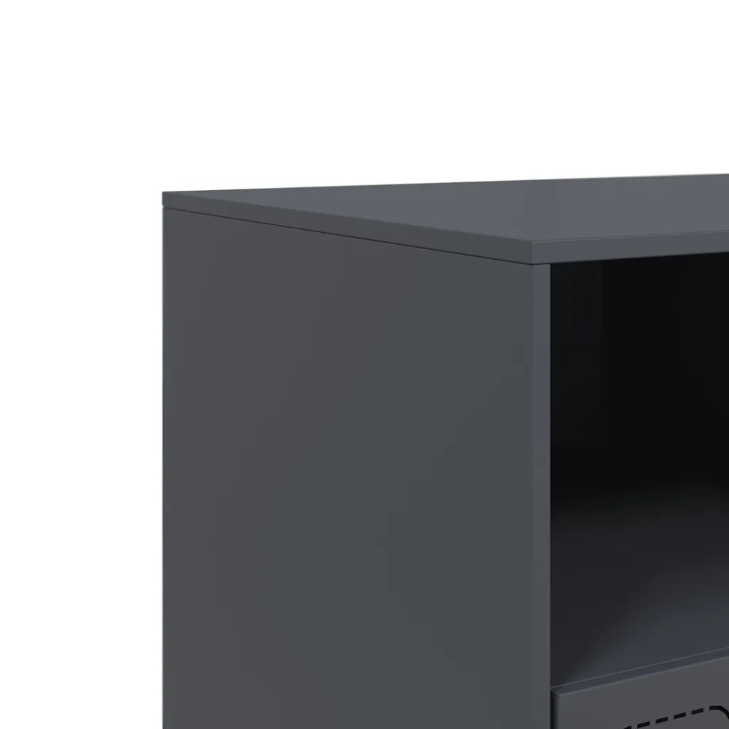 Mobile TV | Armadietto TV | Mobile Porta TV Antracite 99x39x44 cm in Acciaio