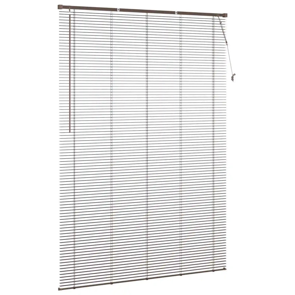Tenda Veneziana Marrone Scuro con Motivo 213 x 160 cm PVC 42003809