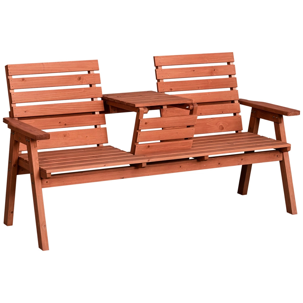 Panchina da Giardino in Legno 2/3 Posti ¨C Minimal ¨C 160x68x92cm