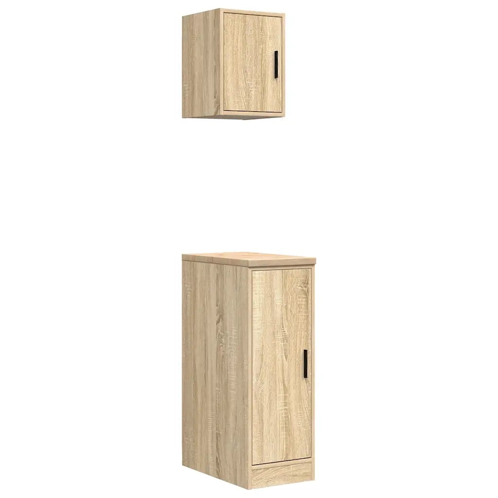 Armadi da Garage 2 pz Rovere Sonoma in Legno Multistrato CFW2099582