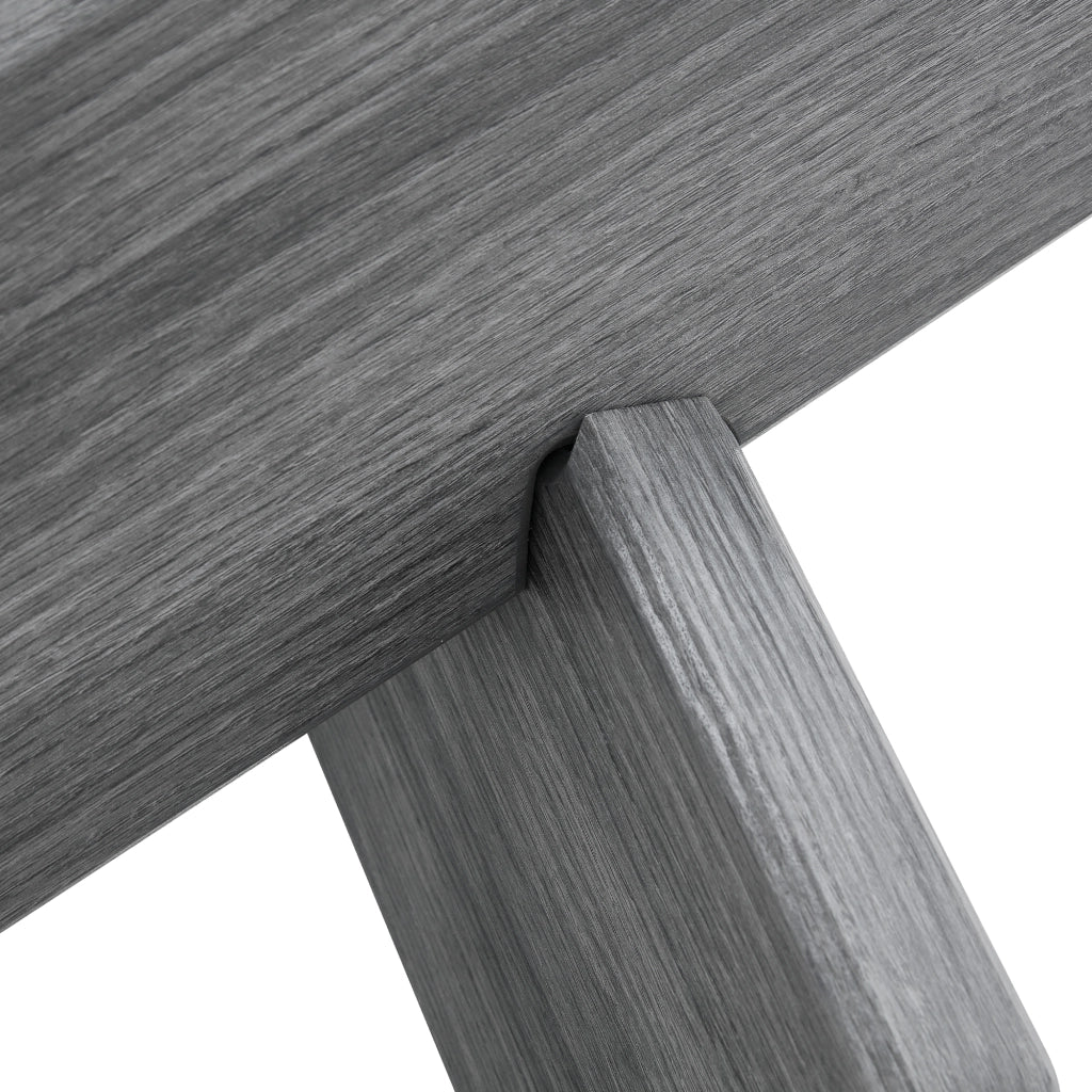 Tavolino da caffè rotondo in MDF e vetro, Ø 79 cm, grigio e trasparente