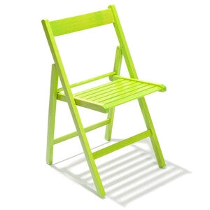 SEDIA PIEGHEVOLE in legno LIBERTY VERDE 4 pezzi
