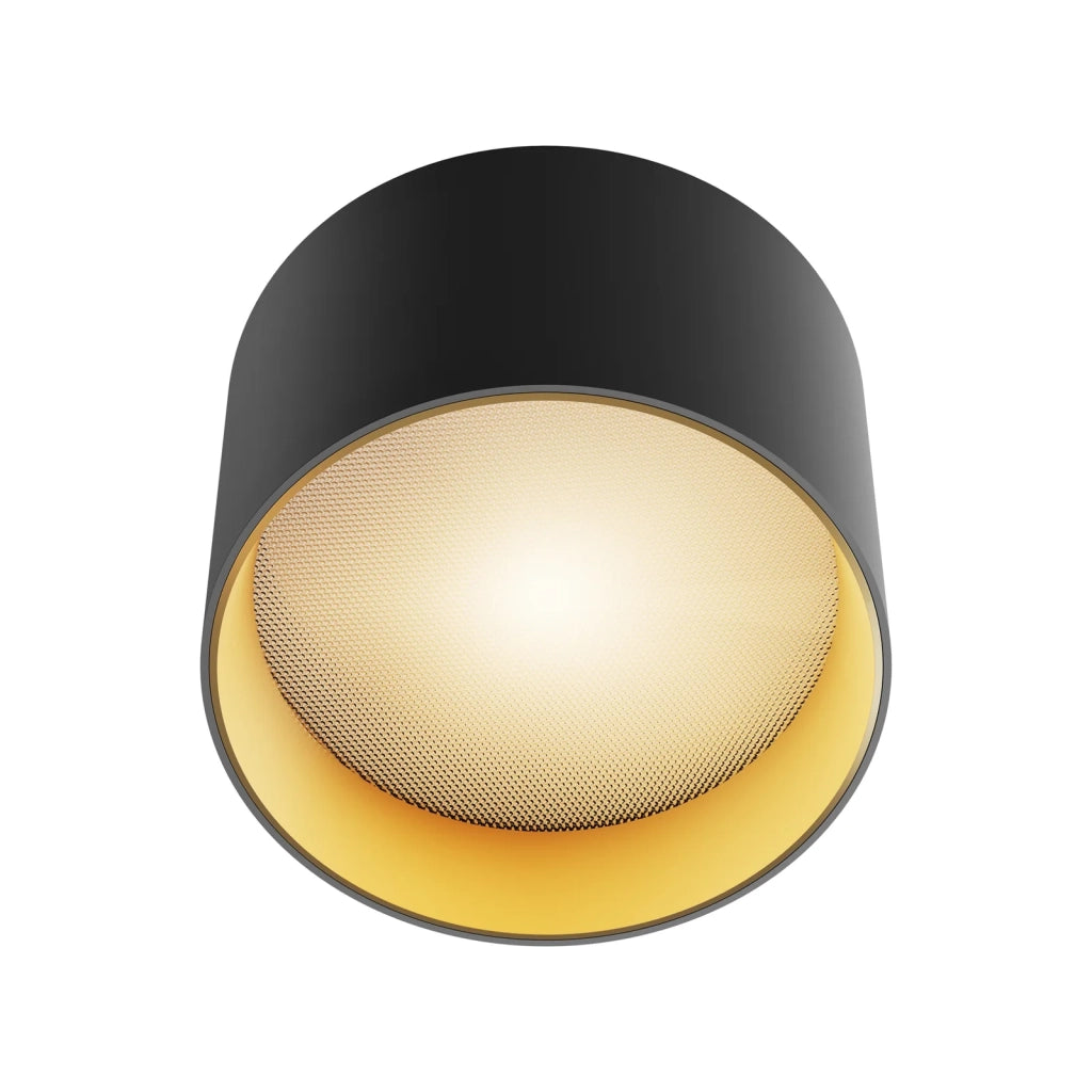 Maytoni Lampada da soffitto moderna Vega 1 luce LED integrato nero alluminio