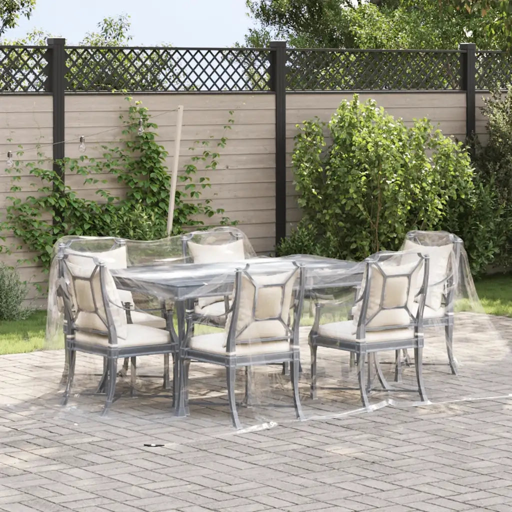 Telone trasparente con occhielli 3x3 m PVC 4018599