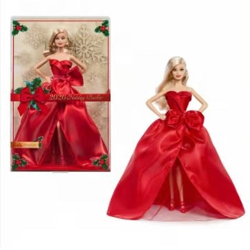Barbie Magia delle Feste 2026,Bambola da collezione per le festivita vestito  rosso, Mattel, Eta 6+