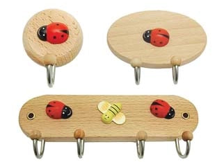 GANCIO COCCINELLA LEGNO- - 2 posti - 10 pezzi